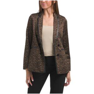 ANNE KLEIN Faux Double Breasted Combo Jacket